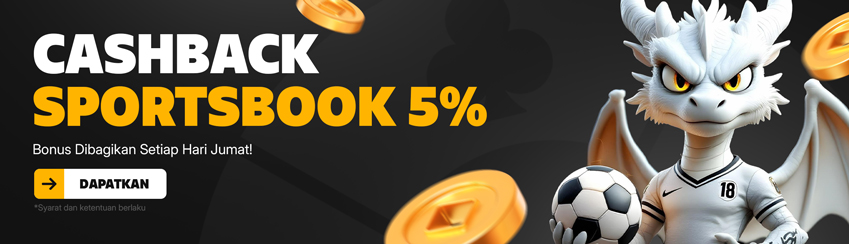 BONUS CASHBACK SPORTSBOOK MINGGUAN