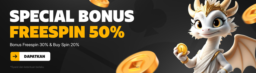 BONUS FREESPIN 50%